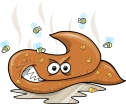 Don't eat poop!  It causes stress, heartache and delusions!